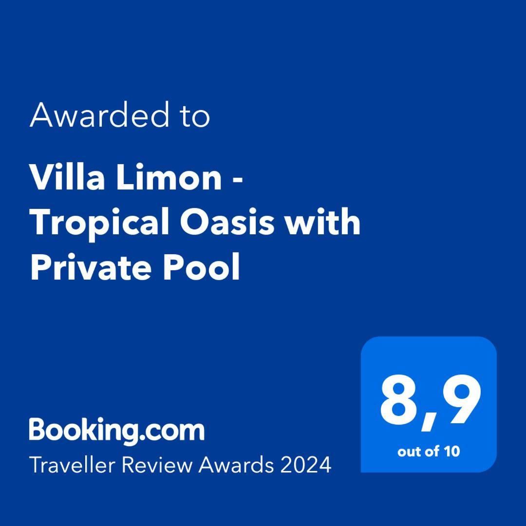 Villa Limon - Tropical Oasis With Private Pool Jávea Екстериор снимка